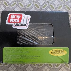 Grip Rite Fas'ners Box of Nails For Deck Or Patio.